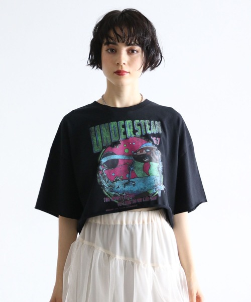 ☆韓国の人気☆【PXG】 夏 ベーシック 襟 ショート Tシャツ X-girl tシャツ X-GIRL/エックスガール ショート丈Tシャツ