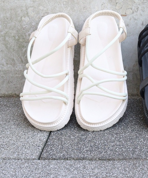 AAA+（サンエープラス）の「AAA+Feminine / コンフォートサンダル　華奢ストラップサンダル（サンダル・レディース・ブラック系1/アイボリー系3/アイボリー系1/アイボリー系2/ブラック系3/ブラック系2・LL/S/M/L）」の13枚目の写真