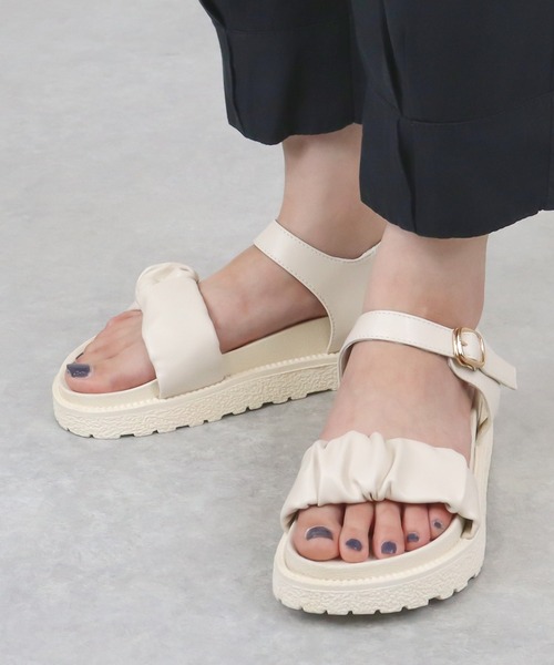 AAA+（サンエープラス）の「AAA+Feminine / コンフォートサンダル　華奢ストラップサンダル（サンダル・レディース・ブラック系1/アイボリー系3/アイボリー系1/アイボリー系2/ブラック系3/ブラック系2・LL/S/M/L）」の18枚目の写真