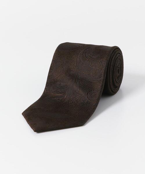 URBAN RESEARCH DOORS（アーバンリサーチドアーズ）の「LIFE STYLE TAILOR　23AW国内生地タイペイズリー1（ネクタイ・メンズ・ブラウン/グリーン/ネイビー・-）」の2枚目の写真