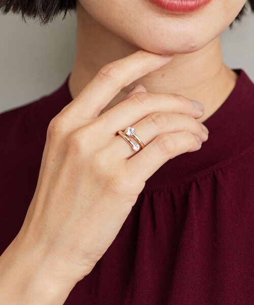 J.PRESS(ジェイプレス)の「【WEB限定】2way ビジュー スカーフ リング(リング・レディース・シルバー系/ゴールド系・F)」の12枚目の写真