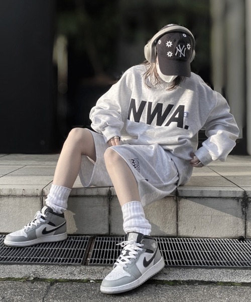 セール】Logo Print Sweat Shirt/ロゴプリントスウェットシャツ