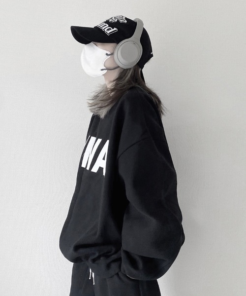 セール】Logo Print Sweat Shirt/ロゴプリントスウェットシャツ