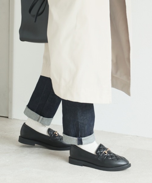 VIVIAN（ヴィヴィアン）の「キルティングビット付きローファー（ローファー・レディース・ブラック/アイボリー・S/M/L/LL）」の10枚目の写真