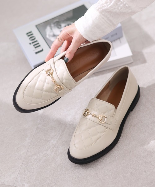 VIVIAN（ヴィヴィアン）の「キルティングビット付きローファー（ローファー・レディース・ブラック/アイボリー・S/M/L/LL）」の3枚目の写真