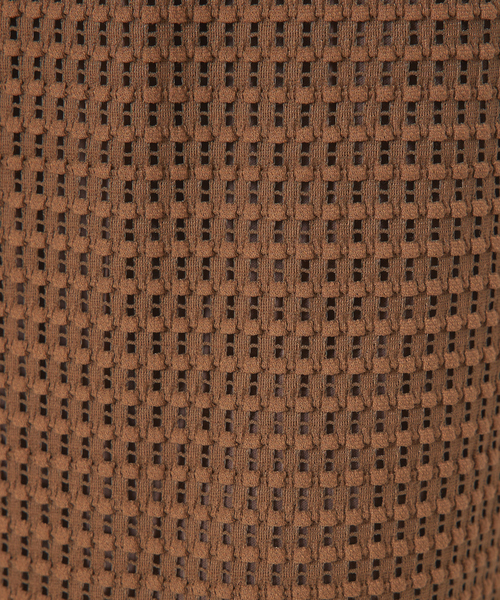 abahouse mavie（アバハウスマヴィ）の「【シアートップス】メッシュ半袖プルオーバー（Tシャツ/カットソー・レディース・ライム/ホワイト/ブラック/ブラウン・フリー）」の18枚目の写真