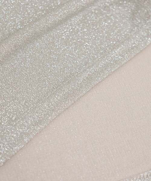 fredy emue（フレディエミュ）の「ラメタンクトップ（Tシャツ/カットソー・レディース・ブラック/シルバー/ベージュ・38）」の7枚目の写真