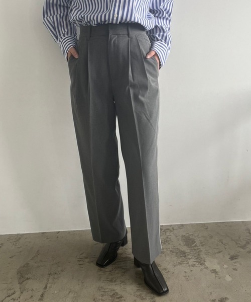 LOWRYS FARM（ローリーズファーム）の「ＴＲスタイルＵＰワイドパンツ　 965188（その他パンツ・レディース・ブラック/グレー/ブルー/アイボリー/ブラック系その他・SMALL/MEDIUM/LARGE）」の9枚目の写真