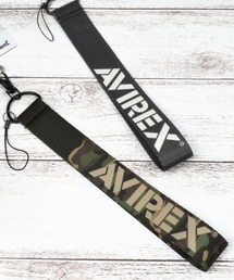 AVIREX（アヴィレックス）の「アヴィレックス ハンドストラップ [ビッグロゴ]（スマホグッズ・キッズ）」