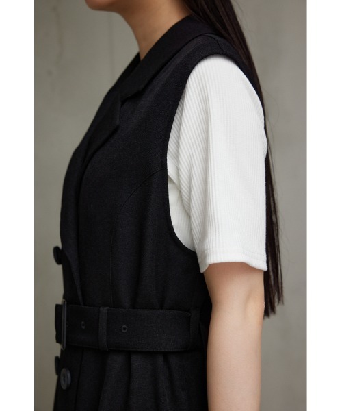 AZUL by moussy（アズールバイマウジー）の「トレンチジレワンピース（ワンピース・レディース・ブラック/カーキ/グレー系その他/ベージュ・SMALL/MEDIUM）」の12枚目の写真