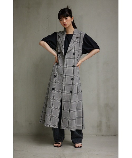 AZUL by moussy（アズールバイマウジー）の「トレンチジレワンピース（ワンピース・レディース・ブラック/カーキ/グレー系その他/ベージュ・SMALL/MEDIUM）」の16枚目の写真