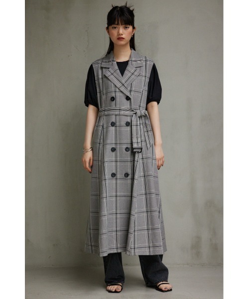 AZUL by moussy（アズールバイマウジー）の「トレンチジレワンピース（ワンピース・レディース・ブラック/カーキ/グレー系その他/ベージュ・SMALL/MEDIUM）」の17枚目の写真