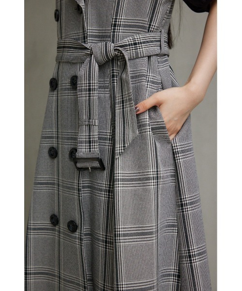 AZUL by moussy（アズールバイマウジー）の「トレンチジレワンピース（ワンピース・レディース・ブラック/カーキ/グレー系その他/ベージュ・SMALL/MEDIUM）」の22枚目の写真