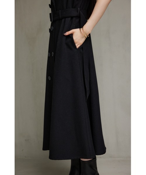 AZUL by moussy（アズールバイマウジー）の「トレンチジレワンピース（ワンピース・レディース・ブラック/カーキ/グレー系その他/ベージュ・SMALL/MEDIUM）」の13枚目の写真