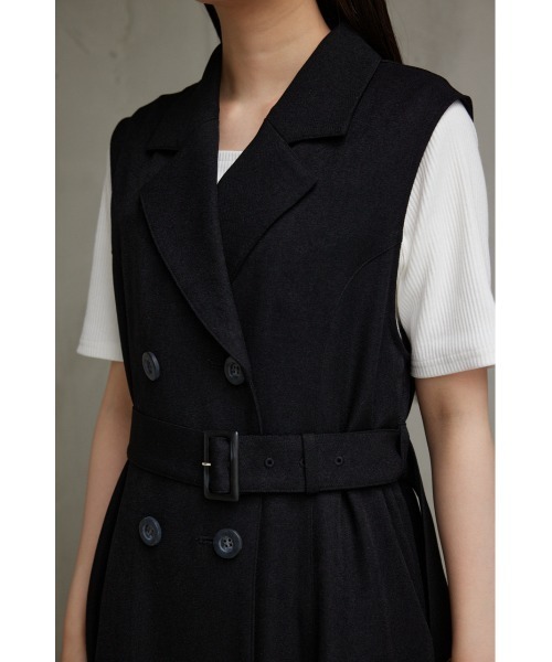 AZUL by moussy（アズールバイマウジー）の「トレンチジレワンピース（ワンピース・レディース・ブラック/カーキ/グレー系その他/ベージュ・SMALL/MEDIUM）」の11枚目の写真