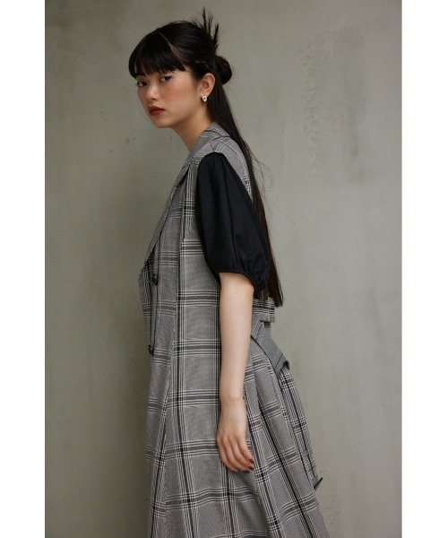 AZUL by moussy（アズールバイマウジー）の「トレンチジレワンピース（ワンピース・レディース・ブラック/カーキ/グレー系その他/ベージュ・SMALL/MEDIUM）」の14枚目の写真