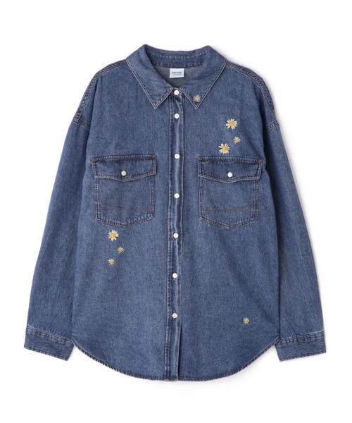 ブラウス シャツ SOMETHING ビッグデニムシャツ レディース SOMETHING ブラウス シャツ ビッグデニムシャツ レディース