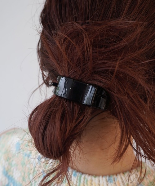 ammy.（エイミードット）の「【 ammy. / エイミードット 】 ミニ バンス ヘアクリップ（バレッタ/ヘアクリップ・レディース・クリアブラック/アイボリー/ブラック/クリアブラウン/ピンク系その他/ベージュ系その他/ベージュ/ブラック系その他/シルバー/ゴールド・FREE）」の14枚目の写真