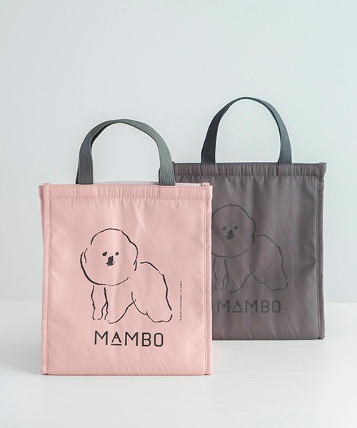 MAMBO(マンボ)の「MAMBO 保冷バッグ Lサイズ(トートバッグ・レディース・ピンク/グレー・FREE)」の3枚目の写真
