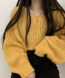 Ada.（エイダ）の「裾スリットボリュームショートニット（ニット/セーター）」