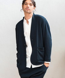 CAMBIO(JrI)mj9536- Heavy Waffle Collarless Jacket J[XWPbg(m[J[WPbg)