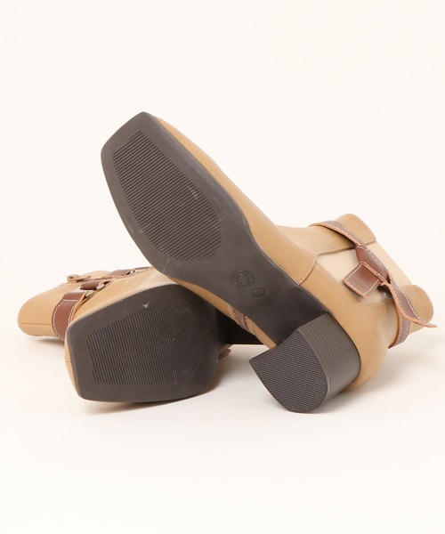 apres jour clair（アプレジュールクレア）の「【apres jour clair】2WAYリボンショートブーツ【ZOZOTOWN限定アイテム】（ブーツ・レディース・ブラック/ダークブラウン/ベージュ・MEDIUM/SMALL/LARGE/X-LARGE）」の10枚目の写真