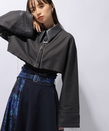 HARE | フェイクレザーキリカエショートシャツ(HARE)(シャツ/ブラウス)