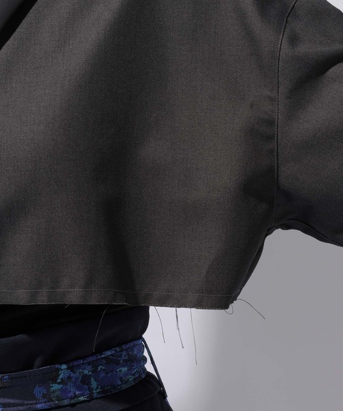 HARE（ハレ）の「フェイクレザーキリカエショートシャツ(HARE)（シャツ/ブラウス・レディース・グレー/ブラック・FREE）」の20枚目の写真