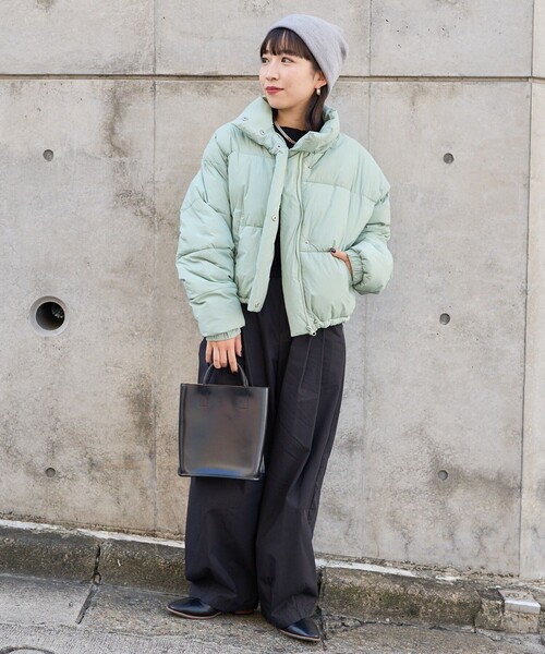 23AW美品 ショート丈中綿ブルゾン 商品名:ショート丈中綿ブルゾン 2WAYショート丈中綿ブルゾン/撥水・防風 MONO-MART│MONO-MART