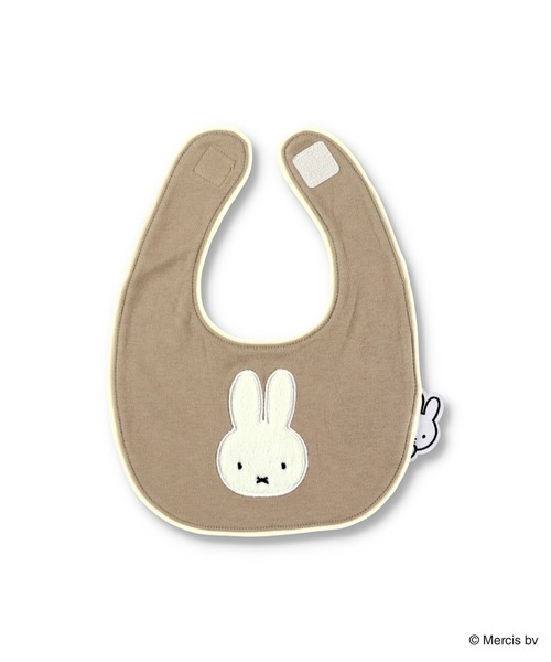 Miffy( ミッフィー)の「【ベビー/miffy/ミッフィー】アップリケスタイ(スタイ/よだれかけ・キッズ・ピンク/ブラウン・FREE)」の1枚目の写真