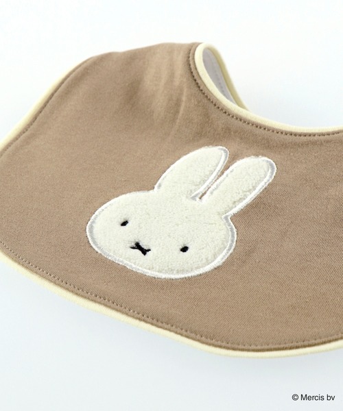 Miffy( ミッフィー)の「【ベビー/miffy/ミッフィー】アップリケスタイ(スタイ/よだれかけ・キッズ・ピンク/ブラウン・FREE)」の6枚目の写真