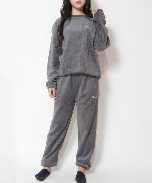 NinaetLina（ニナエリナ）の「ボアセットアップパジャマ（ルームウェア/パジャマ・レディース・グレー/ブラウン/ブルー/ピンク/レッド・FREE）」の17枚目の写真