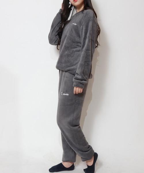 NinaetLina（ニナエリナ）の「ボアセットアップパジャマ（ルームウェア/パジャマ・レディース・グレー/ブラウン/ブルー/ピンク/レッド・FREE）」の21枚目の写真