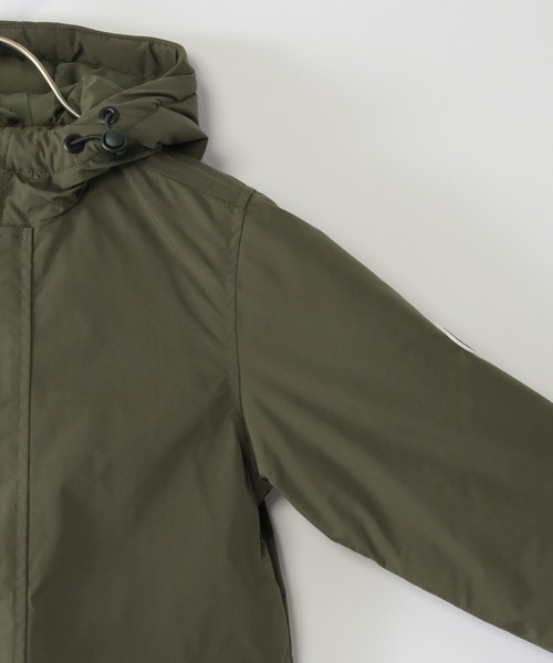 ikka(イッカ)の「裏キルト中綿アーバンコート(120~160cm)(モッズコート・キッズ・ブラック/カーキオリーブ・120/130/140/150/160)」の3枚目の写真