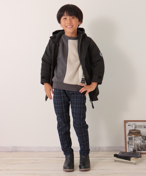ikka(イッカ)の「裏キルト中綿アーバンコート(120~160cm)(モッズコート・キッズ・ブラック/カーキオリーブ・120/130/140/150/160)」の19枚目の写真