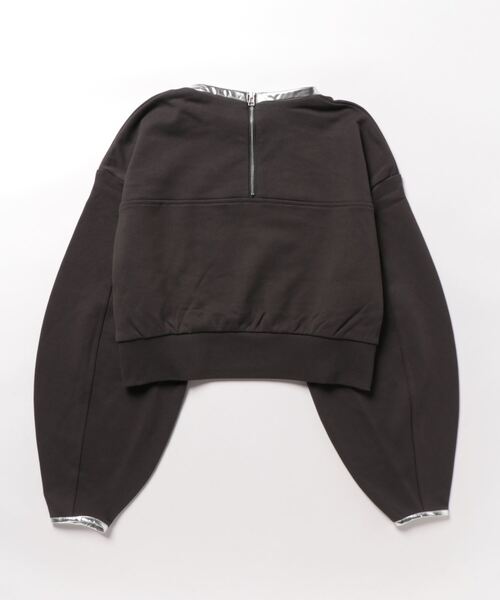 ADAM ET ROPE'(アダムエロペ)の「【WEB限定】メタリックコンビスウェット(スウェット・レディース・キナリ/チャコールグレー・FREE)」の3枚目の写真