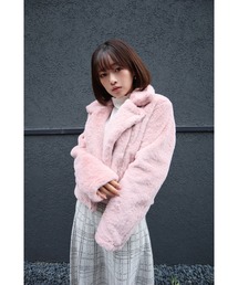 CECIL McBEE | エコファーライダースジャケット(ライダースジャケット)