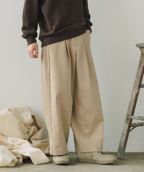 ROOPTOKYO（ループトウキョウ）の「ROOPTOKYO×かや ワンタックチノパンツ コラボ（チノパンツ・メンズ・ブラック/ベージュ・M/L）」の20枚目の写真