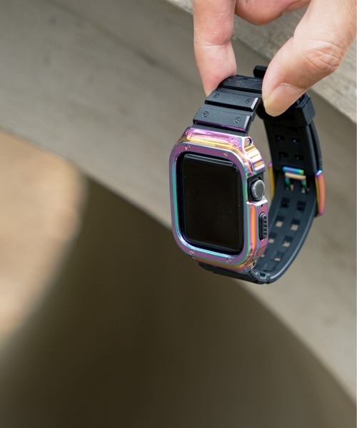 zandy ズィー・アンド・ワイ/ Apple Watch【ステンレス一体式バンド】 アップルウォッチバンド TPUベルト // sports5（デジタル腕時計）｜zandy（ズィーアンドワイ）