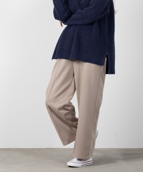 NAVY（ネイビー）の「NAVY  起毛ツイル ワイドパンツ（その他パンツ・レディース・ブラック/ボルドー/マスタード/ベージュ・M/L）」の3枚目の写真