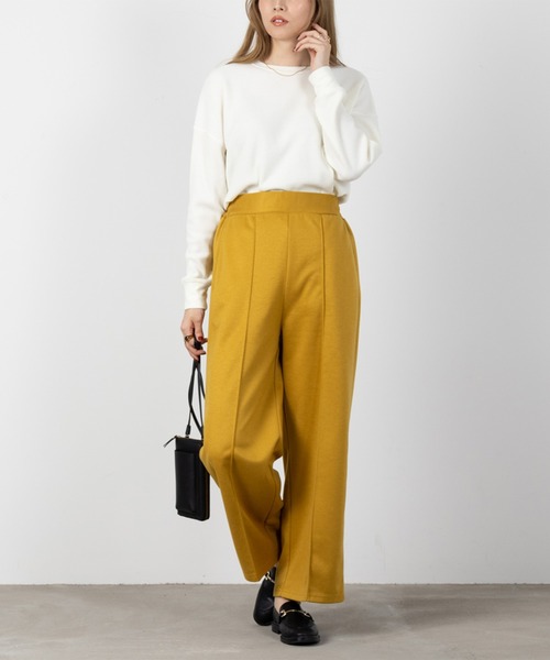 NAVY（ネイビー）の「NAVY  起毛ツイル ワイドパンツ（その他パンツ・レディース・ブラック/ボルドー/マスタード/ベージュ・M/L）」の8枚目の写真