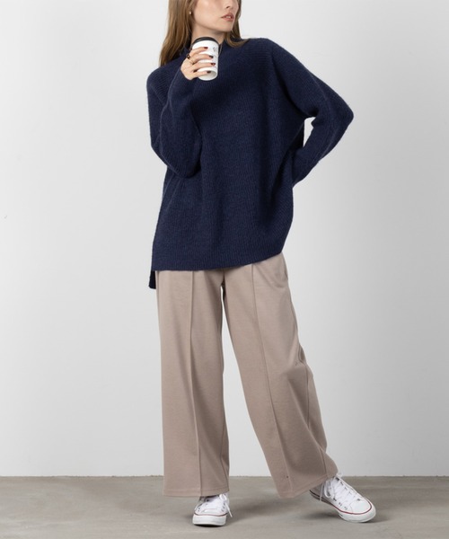 NAVY（ネイビー）の「NAVY  起毛ツイル ワイドパンツ（その他パンツ・レディース・ブラック/ボルドー/マスタード/ベージュ・M/L）」の10枚目の写真