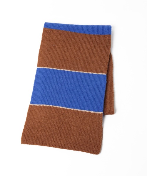 LOWRYS FARM（ローリーズファーム）の「ボーダーニットマフラー　975085（マフラー・レディース・グレー/ブルー/ピンク・FREE）」の10枚目の写真