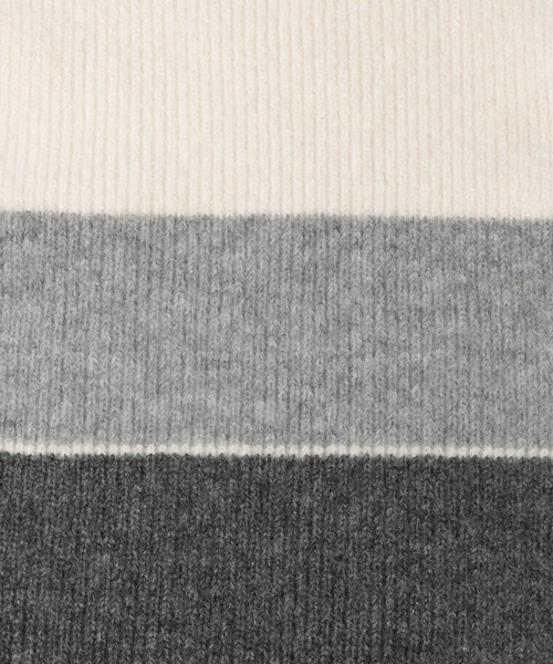 LOWRYS FARM（ローリーズファーム）の「ボーダーニットマフラー　975085（マフラー・レディース・グレー/ブルー/ピンク・FREE）」の12枚目の写真