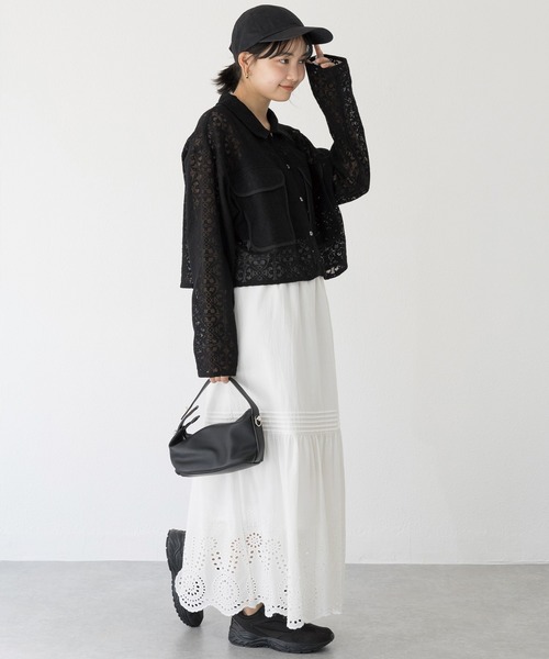 スエードライクシャツブルゾン／ラビアンジェ（LAVEANGE） LAVEANGE