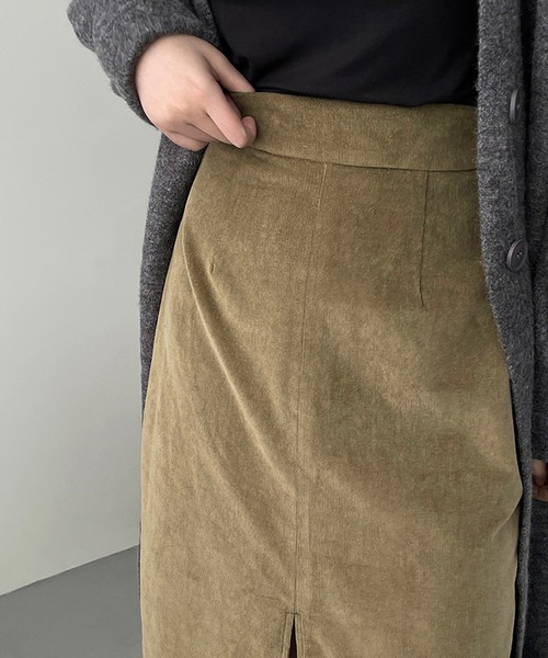 aimoha(アイモハ)の「ハイウエストスリットタイトロングスカート(スカート・レディース・ブラウン/グリーン・MEDIUM/LARGE)」の21枚目の写真