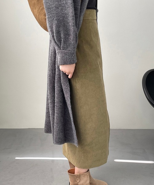 aimoha(アイモハ)の「ハイウエストスリットタイトロングスカート(スカート・レディース・ブラウン/グリーン・MEDIUM/LARGE)」の19枚目の写真