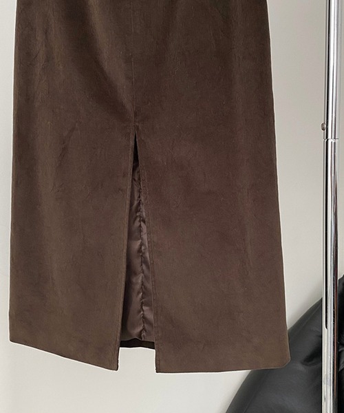 aimoha(アイモハ)の「ハイウエストスリットタイトロングスカート(スカート・レディース・ブラウン/グリーン・MEDIUM/LARGE)」の14枚目の写真