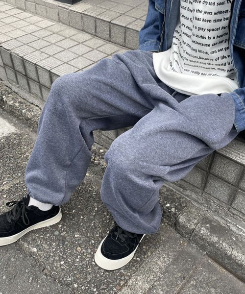 B.R.U（ブル）の「シンプルスウェットパンツ / 裏起毛スウェット（スウェットパンツ・メンズ・グレー/ブラック/チャコールグレー・LARGE/MEDIUM）」の2枚目の写真