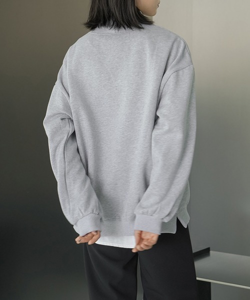 nuanti(ニュアンティ)の「裏起毛スウェットモックネックトップス(ニット/セーター・レディース・ブラック/アイボリー/チャコールグレー/グレー/ブラウン・M/L)」の16枚目の写真